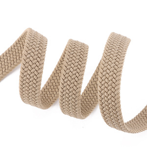 Ceinture tricotée blanc cassé en polyester et coton avec boucle ardillon, élastique, pour loisirs, pour femmes, étudiantes et adolescentes, Printemps 2026 - Product Image 4