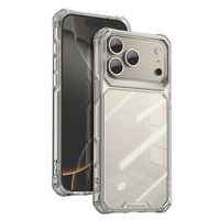 Coque hybride en cristal pour PC, coque souple en TPU transparent, coque rigide en acrylique antichoc pour iPhone 17 Pro Max 17 Air 16E 15 14 Plus 13 12 11