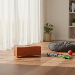 Modern Square Eco-friendly Aromatic Cedar Wood Pet Urn <strong>for</strong> Dogs Funeral Animal Cremation <strong>Box</strong> <strong>Ashes</strong> - Product Image 5