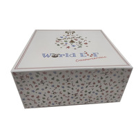 Boîte d'emballage en carton rigide de haute qualité, personnalisable, avec revêtement UV offset intégré, gaufrage, recyclable