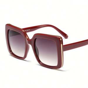 Gafas de Sol Cuadradas de Diseñador para Mujer, Estilo Moderno 2019, con Espejo y Tamaño Grande - Product Image 3