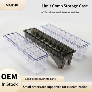 หวีสำหรับกันจอนผมแบบมืออาชีพกล่องใส่หวี8/10ช่องตะแกรงอุปกรณ์ตัดผม - Product Image 2