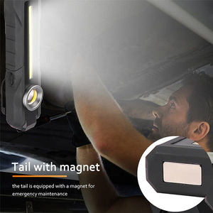 Lámpara de Trabajo COB Portátil Recargable por USB Multifuncional con Base Magnética - Product Image 6