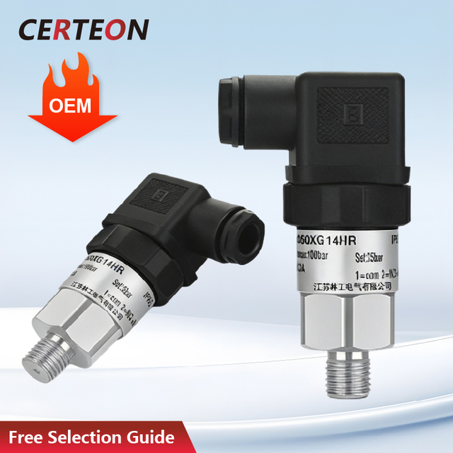 Durable Adjustable Pressure Control Switch for Water Pumps Air Compressors Mechanical SS Diaphragm Hydraulic Use
