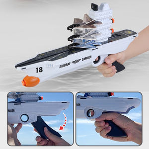 2 in 1 pesawat pembawa bentuk Ejector pesawat lembut peluru mainan pistol luar ruangan busa pesawat terbang mainan anak-anak lembut peluru mainan pistol - Product Image 2