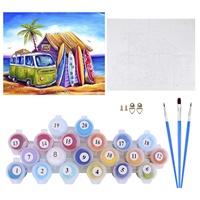 Vente en gros DIY Home Decor Peinture Huile Toile Peinture Numérique par Numéros Art pour Salon Artisanat