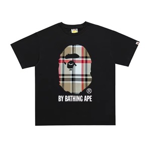 เสื้อยืดผู้ชายทรงหลวม คอโอ แขนสั้น ลายสก็อต ผ้าฝ้าย 100% น้ำหนัก 300 กรัม ระบายอากาศได้ดี สไตล์สตรีท ถักทออย่างดี - Product Image 3