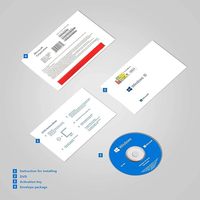 Windows 10 Home OEM DVD Versión Completa con Etiqueta COA, Clave de Licencia, Activación en Línea, Garantía de 12 Meses, CD Win 10 Home DSP en Stock