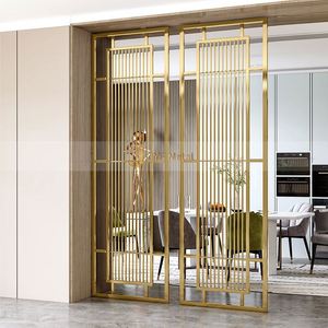 LL73 Modern Style Customizable Stainless Steel Waterproof Translucent Room Divider <b>Wall</b> Decoration <b>Screen</b> Office Partitions - Product Image 5