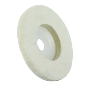 4 Inch Round Wool Felt Disc Wheel Pad, for 100 Angle Grinder, Buffing Polishing Buffer- White