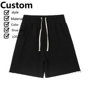 High Street <b>Men's</b> Cotton Drawstring Tooling <b>Shorts</b> Custom logo High Waist Stitching Design Breathable Washable Casual - Product Image 4