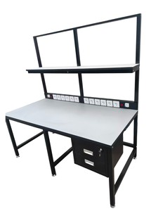Leenol Lagerräumungsverkauf Arbeitstisch mit Schublade Antistatischer Arbeitsplatz ESD Aluminium-Werkbank für Montagelinie - Product Image 4