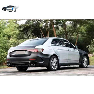 Kit Carrozzeria Stile AMG E53 per Mercedes-Benz Classe <span class=keywords><strong>E</strong></span> W212 (2009-2016) - Aggiornamento a W214: Paraurti Anteriore, Griglia, Cofano, Minigonne Laterali, Copertura Coda, Paraurti Posteriore - Product Image 3