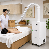 Purificateur de fumée de moxibustion sans conduit avec filtre ESP HEPA et charbon actif pour cliniques de TCM et d'acupuncture à lit unique