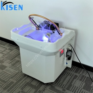 Lavabo Kisen para champú, MOQ 1, entrega rápida, lavacabezas para salón, tazón de masaje europeo japonés en oferta - Product Image 1