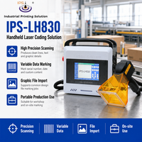 Máquina de Marcado Láser de Fibra Industrial IPS-LH830, Impresora Portátil de Marcado Láser de Fibra para Botellas y Bolsas Metálicas