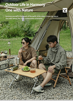 Table pliante en bambou Nan pour l'extérieur, table de camping portable pour la salle à manger à domicile, table à thé, pique-nique et voyages en voiture