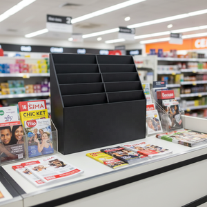 Porta Revistas de Acrílico - Diseño Moderno/Contemporáneo Pre-Ensamblado <span class=keywords><strong>para</strong></span> Escritorio o Uso Independiente - Product Image 6