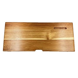 Acacia Wood Computer Monitor Riser 50x21x13cm <b>Desktop</b> <b>Shelf</b> Keyboard Storage Stand - Product Image 1