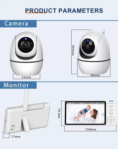 <span class=keywords><strong>Caméra</strong></span> IP sans fil WiFi intelligente 720P, audio bidirectionnel, vision nocturne, moniteur pour bébé avec suivi automatique et détection de mouvement - Product Image 5