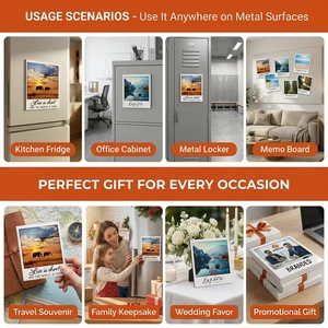 Imanes Personalizados con Fotos para Refrigerador, Imanes Cuadrados para Refrigerador para Recuerdos Familiares y Regalos Navideños - Product Image 5