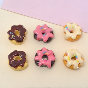 100 Piezas Surtidas de Resina Plana con Forma de Donut, Caramelo, Helado, Galleta para Slime, Adornos para Pinzas de Pelo, Decoración de Fundas de Teléfono y Scrapbooking - Product Image 3