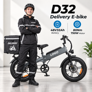 Bicicleta Eléctrica de Carga D32, 750W, 80Nm de Torque, 48V, 32Ah, con Batería Integrada y Freno de Disco - Product Image 1