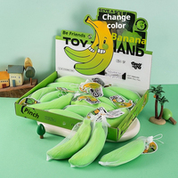 Jouet anti-stress souple en forme de banane simulée, à récupération lente, pour soulager le stress, avec peau amovible, pour enfants, jouet de farce alimentaire simulé, petit jouet