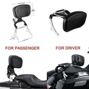 Appui-dos réglable TCMT, adapté à <span class=keywords><strong>Harley</strong></span> Touring Sportster Dyna Softail, collection - Product Image 2