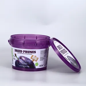 Venta caliente de fábrica IML Color personalizado PP Cubo de helado de plástico Contenedores de yogur de 1 litro
