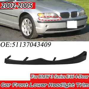 สำหรับรถยนต์ BMW ซีรีส์ 3 E46 330i 325i ปี 2002-2005 แบบ 4 ประตู พวงมาลัยซ้าย ฝาครอบกันชนหน้าใต้ไฟหน้า ชุดแต่ง - Product Image 1
