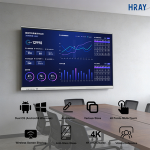 <span class=keywords><strong>Lavagna</strong></span> <span class=keywords><strong>Interattiva</strong></span> HRAY 4K UHD con Schermo Touch a Infrarossi per Ufficio, Aula, Conferenze e Insegnamento - Product Image 5