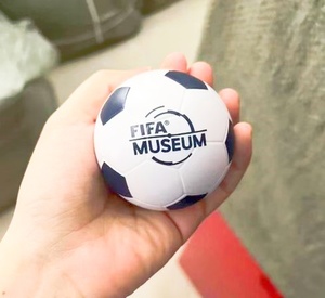 Custom Logo 63mm Diameter Soccer Football Stress <b>Ball</b> Soft <b>Squeeze</b> Stress Toy for Business Gifts - Product Image 3