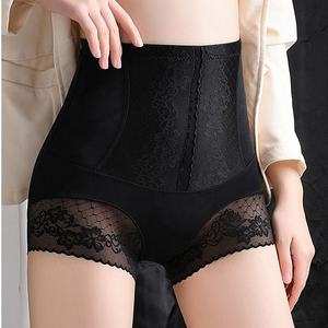 Al por Mayor, Talla Grande, Ropa Interior <span class=keywords><strong>sin</strong></span> Costuras para Mujer, Control de Abdomen, Color Negro, Cintura Alta, Push-Up, Bragas con Encaje - Product Image 1