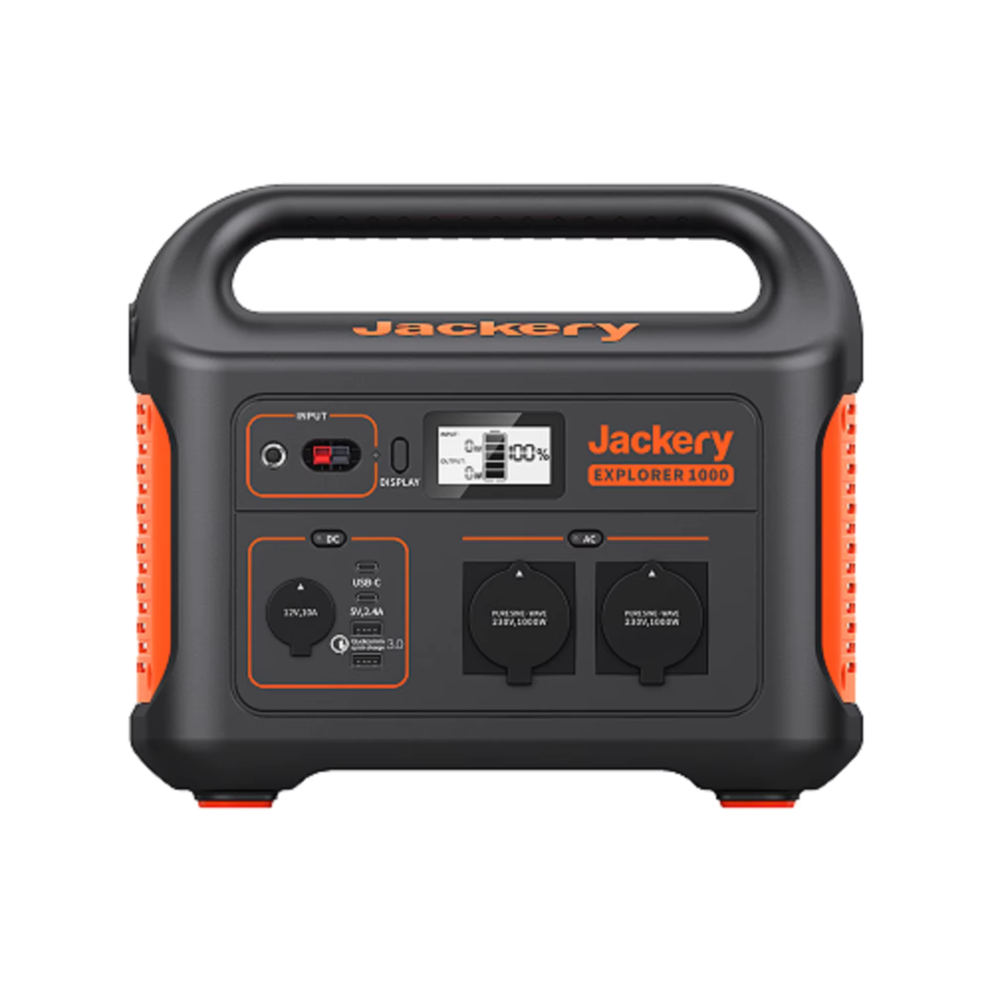 Jackery Explorer 1000EU Portable Power Station High Output 1000W 1002Wh Capacity LifePO4 Lithium Ion <strong>Batteries</strong> Pack with EU Plug
