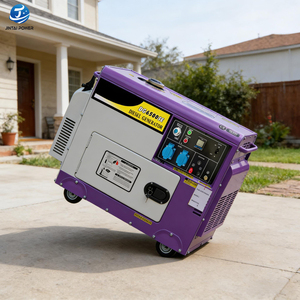 Générateur diesel super silencieux de norme européenne, portable 20KVA, conception insonorisée avec roues pour alimentation de secours résidentielle 12KW - Product Image 1