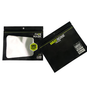 Sacs d'emballage cosmétique personnalisé crème pour le visage échantillon vide Sachet sachets zip-lock feuille d'aluminium métallisé masque facial sac sous vide - Product Image 2