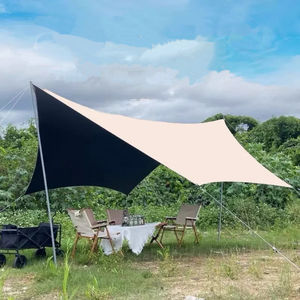 UPF50โพลีเอสเตอร์แบบพกพา210ตัน + ผ้าใบกันน้ำสำหรับตั้งแคมป์เต็นท์กลางแจ้งเต็นท์น้ำหนักเบากันฝนกันแดดกันแดดสำหรับการตั้งแคมป์ - Product Image 2