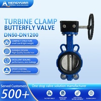 Vanne papillon en fonte ductile de qualité industrielle HY, DN50 DN1200, joint en acier inoxydable