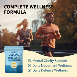 Ausreson OEM <span class=keywords><strong>Omega</strong></span> <span class=keywords><strong>3</strong></span> 6 9 Huile de Poisson Krill EPA DHA Super Capsules Molles Suppléments Naturels Halal 2500mg <span class=keywords><strong>Omega</strong></span> <span class=keywords><strong>3</strong></span> Huile de Poisson en Gélules Molles - Product Image 2