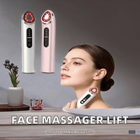 Appareil de beauté multifonctionnel pour le visage, 7 lumières LED, microcourant, compresse chaude, vibration, lifting du visage, anti-rides, masseur pour la peau
