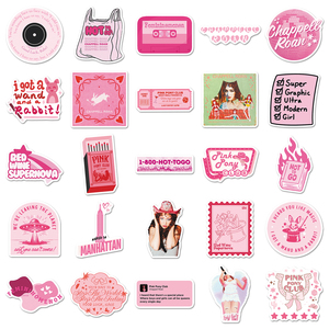 50 Piezas de Pegatinas Decorativas con Temática del Cantante de Música Popular Chappell Roan, Venta al por Mayor de Fábrica, Personalizadas, para Termos y Bancos de Energía - Product Image 3