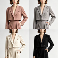 Blazer Wanita Elegan Khusus, Mantel Kasual, Setelan Kantor, Blazer Formal untuk Wanita