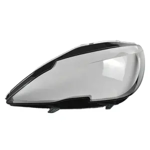 PORBAO auto part black border transparent headlight lens cover for Peuggeot408 15-19 Year