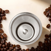 Mug Kopi Titanium Dinding Ganda Terisolasi untuk Minuman Panas atau Dingin, Mug Perjalanan, Mug Camping Titanium Mulut Lebar