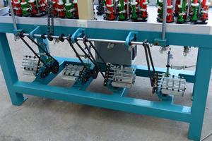 XUZHOU HENGHUI KBL-16-4-90 16 broches 4 têtes cordon élastique lacet dessin chaîne tressage machine prix - Product Image 5