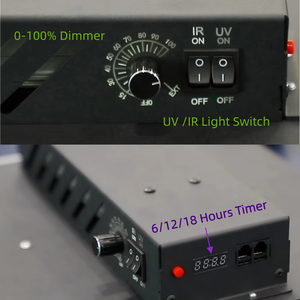 BAVAGREEN <span class=keywords><strong>Lampe</strong></span> de culture <span class=keywords><strong>LED</strong></span> Samsung UV IR à contrôle séparé 135W Spectre complet Minuterie intégrée <span class=keywords><strong>Lampe</strong></span> <span class=keywords><strong>LED</strong></span> pour plantes - Product Image 5