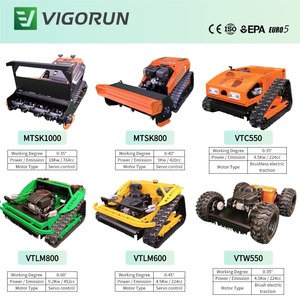 Tondeuse robotisée Vigorun Tech Vtlm800 Ai avec suivi GPS, largeur de coupe de 800 mm, débroussailleuse télécommandée pour pentes raides, machine de désherbage des champs - Product Image 2