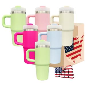 Blank Sublimation <b>Macaron</b> Colorful Baby Kids 14oz Tumbler Cups Travel Mugs With Handle - Product Image 1