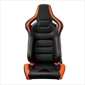 <span class=keywords><strong>Asiento</strong></span> de Carreras Universal Ajustable de Cuero Naranja para Vehículo BJYD de Alta Calidad - Product Image 1